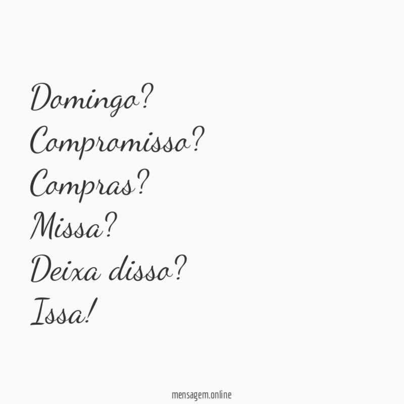 Domingo?