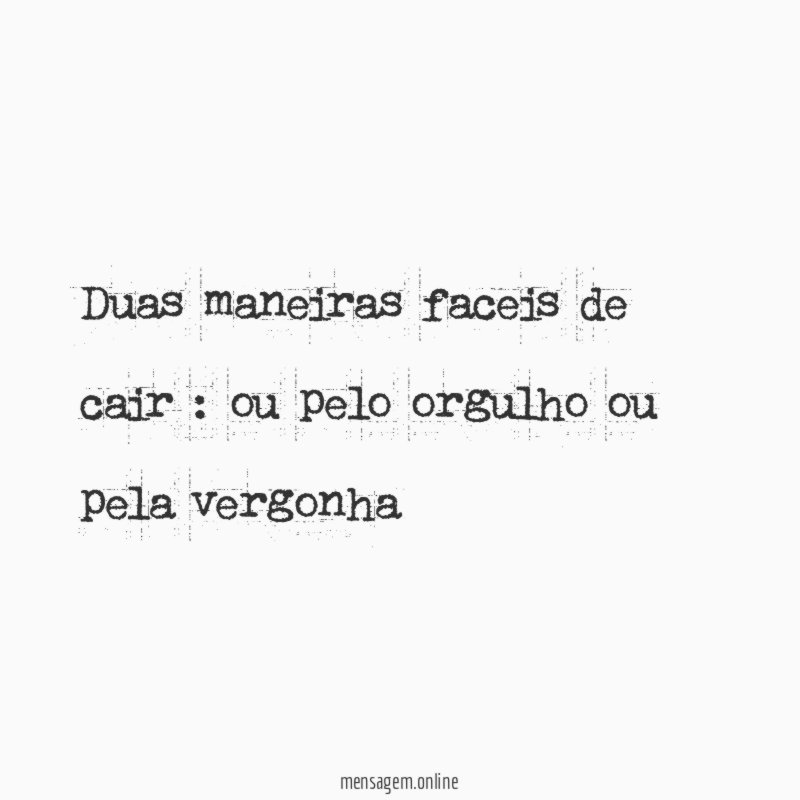 Duas maneiras faceis de cair