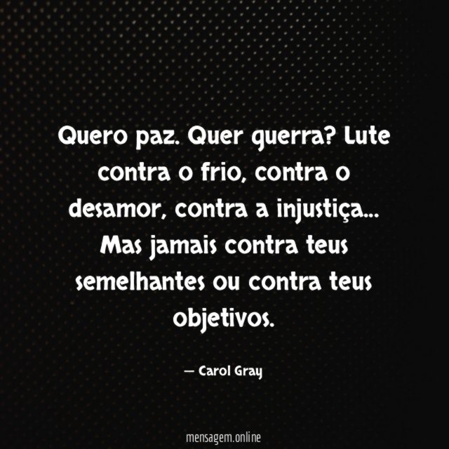 Quero paz