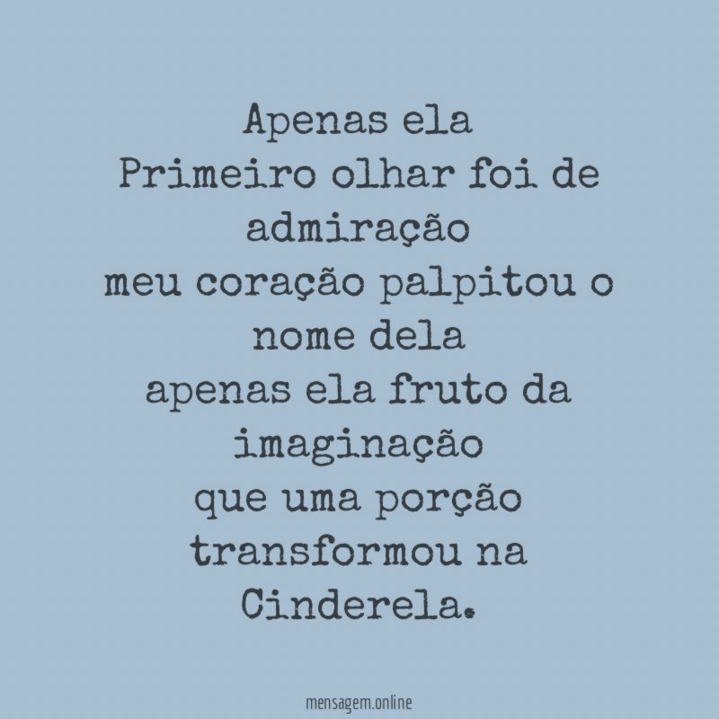 Apenas ela
