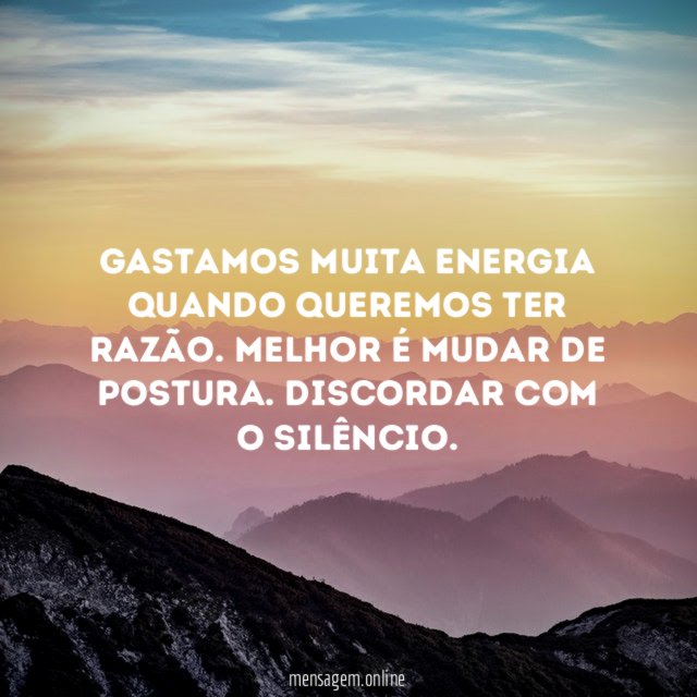 Gastamos muita energia quando queremos ter razão