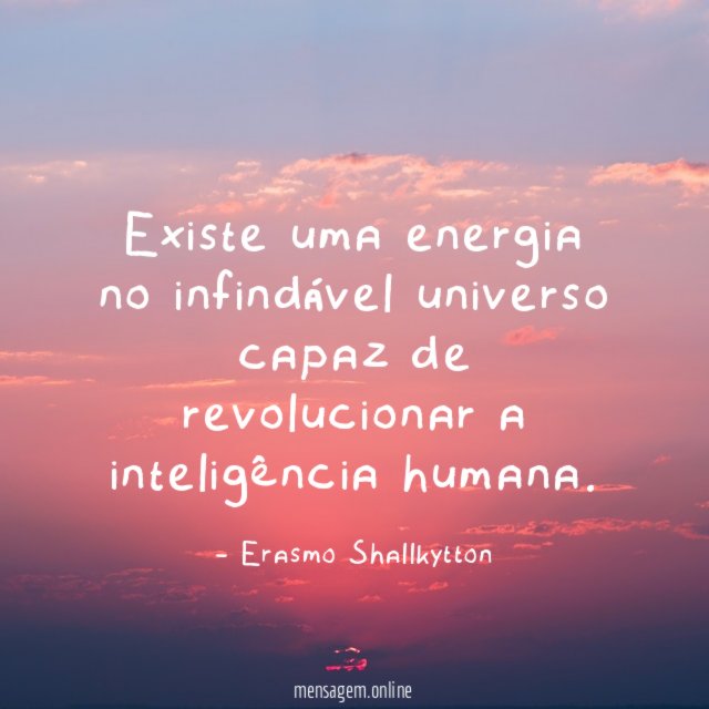 Existe uma energia no infindável universo capaz de