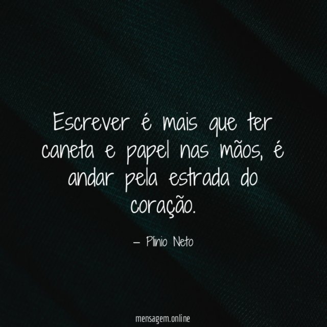 Escrever é mais que ter caneta e papel nas mãos