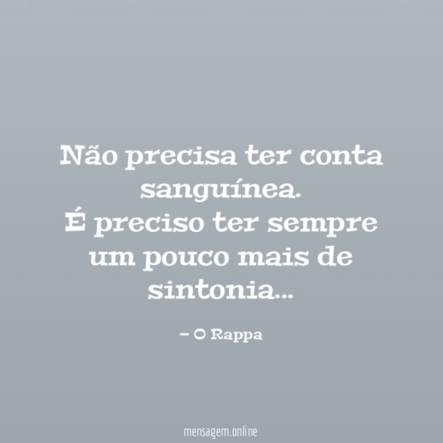 Não precisa ter conta sanguínea