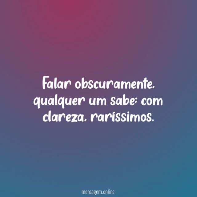 Falar obscuramente
