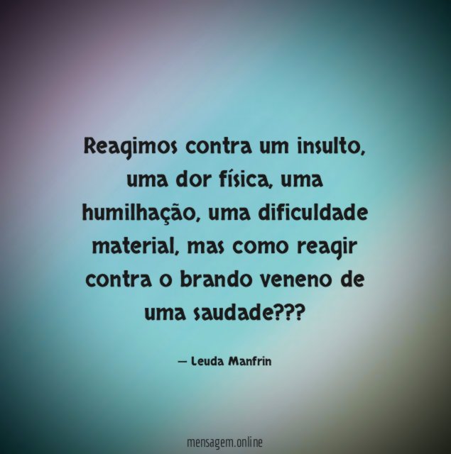 Reagimos contra um insulto