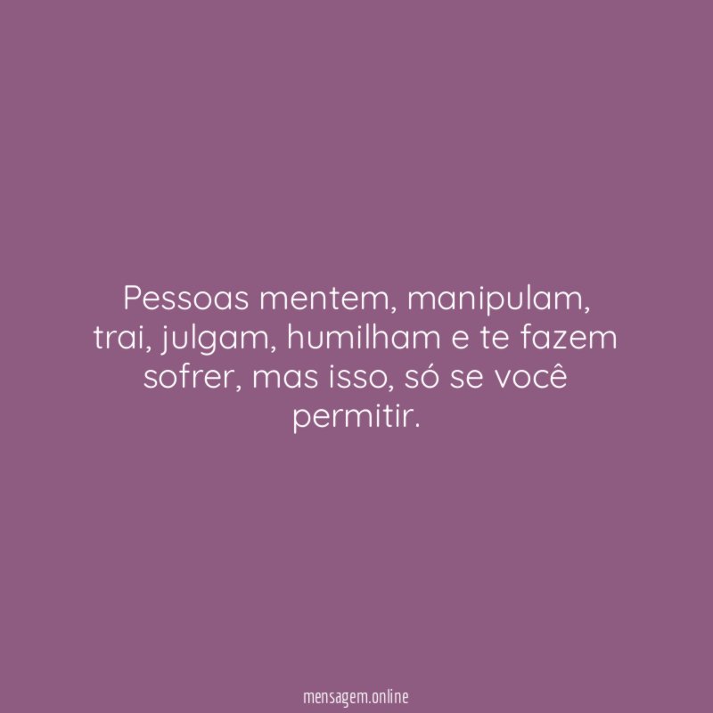 Pessoas mentem