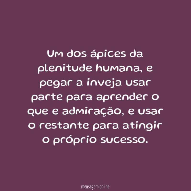 Um dos ápices da plenitude humana