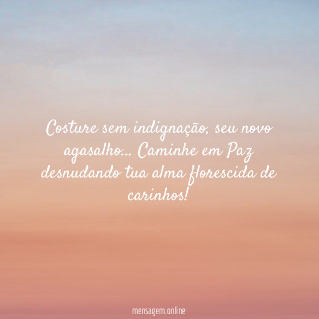 Costure sem indignação