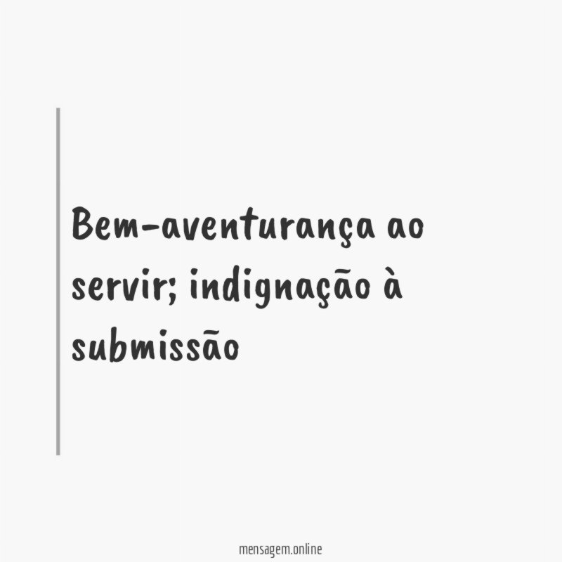 Bem-aventurança ao servir