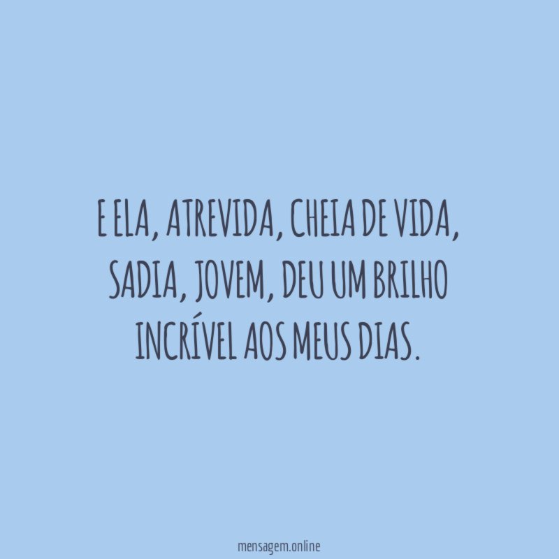 E ela