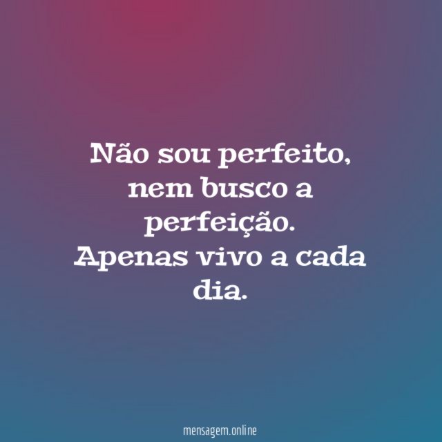 Não sou perfeito