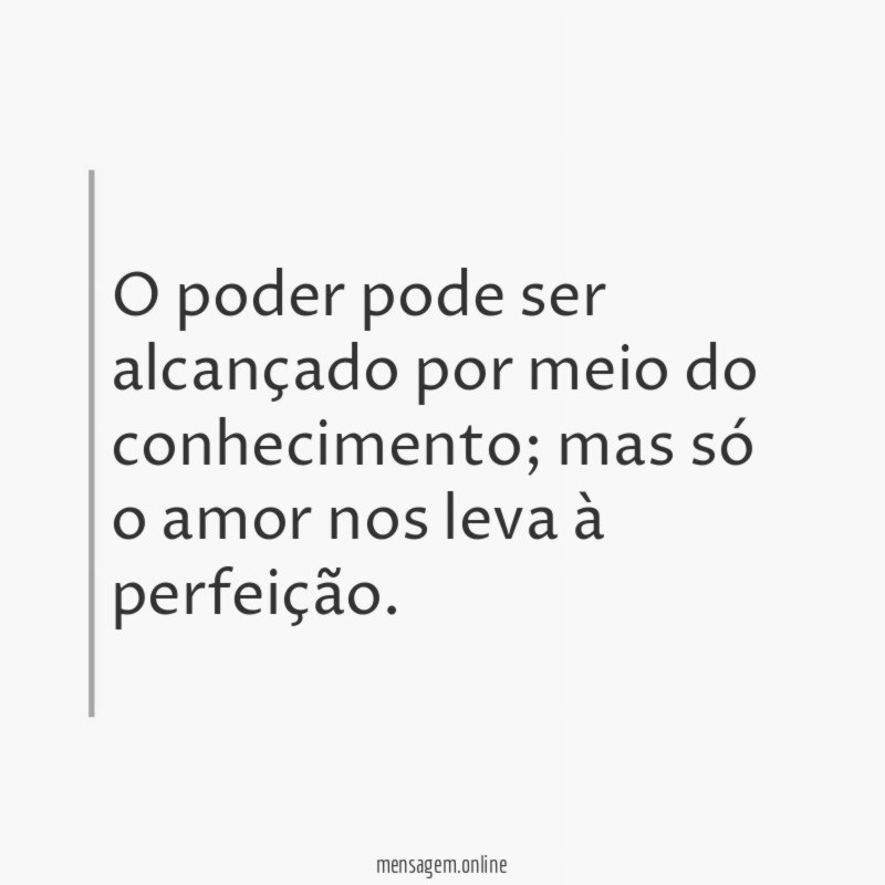 O poder pode ser alcançado por meio do conhecimento