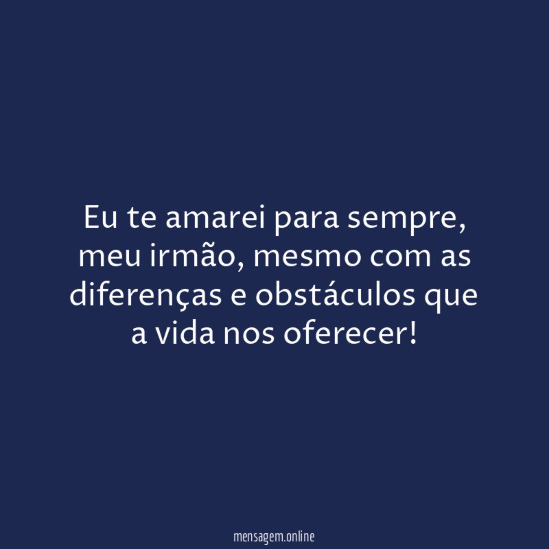 Promessa de amor entre irmãos