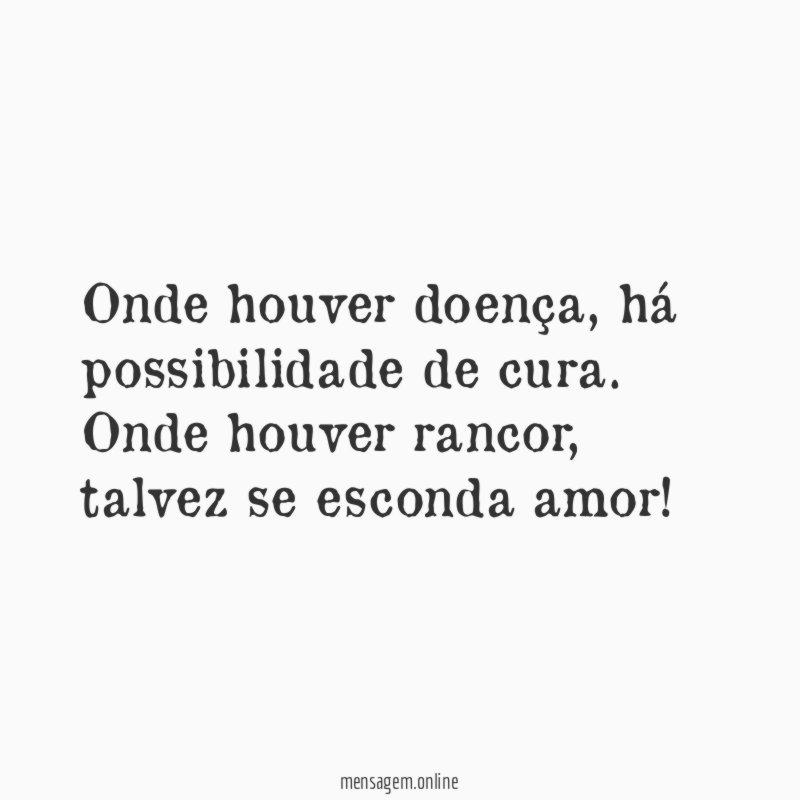 Onde houver doença