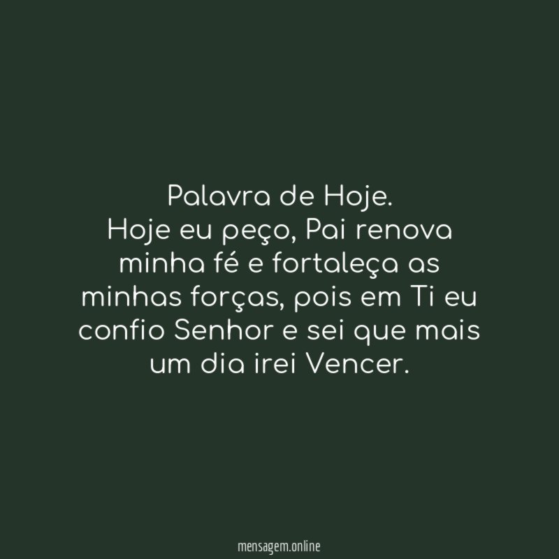 Palavra de Hoje