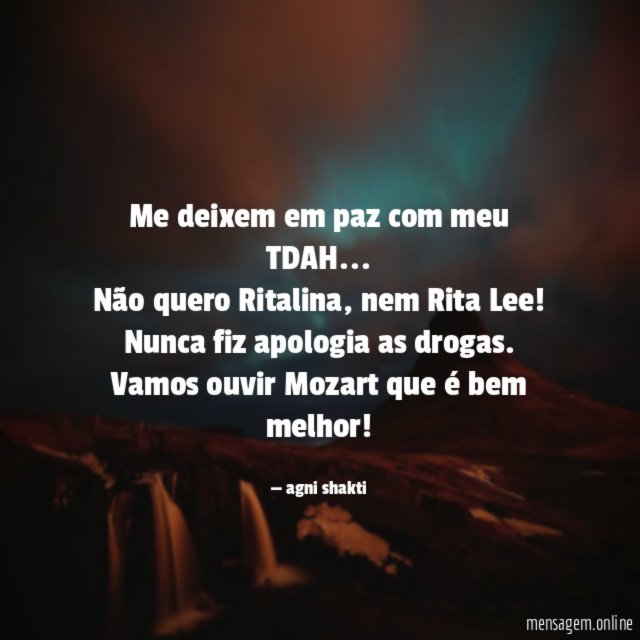 Me deixem em paz com meu TDAH