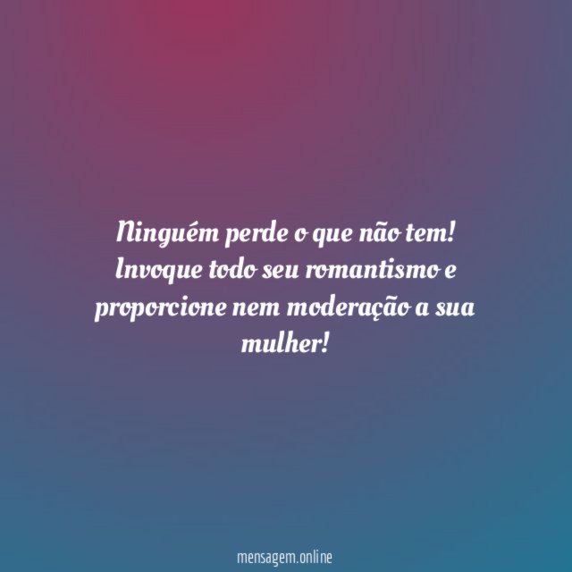Ninguém perde o que não tem