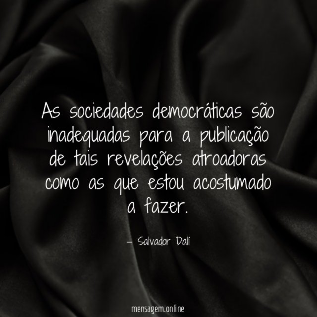 As sociedades democráticas são inadequadas para a publicação