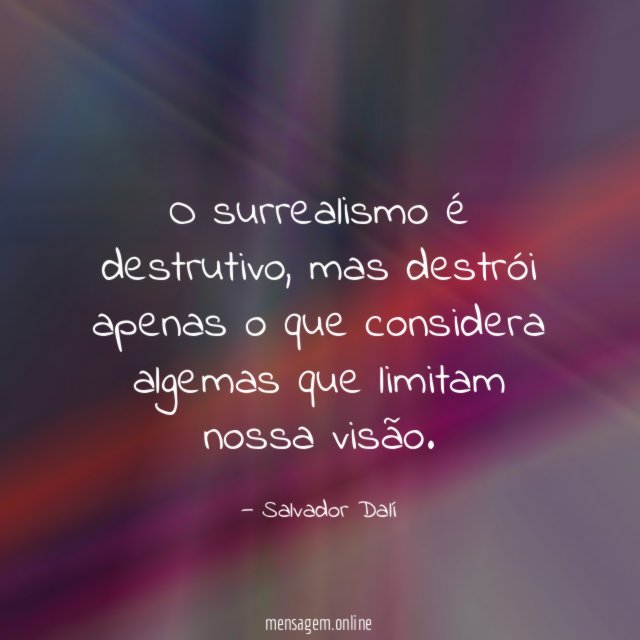 O surrealismo é destrutivo