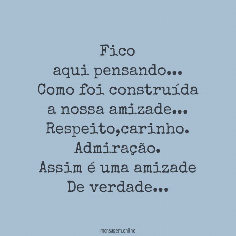 Fico aqui pensando