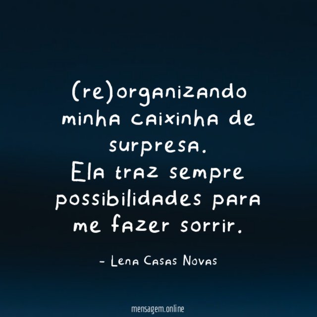 re)organizando minha caixinha de surpresa