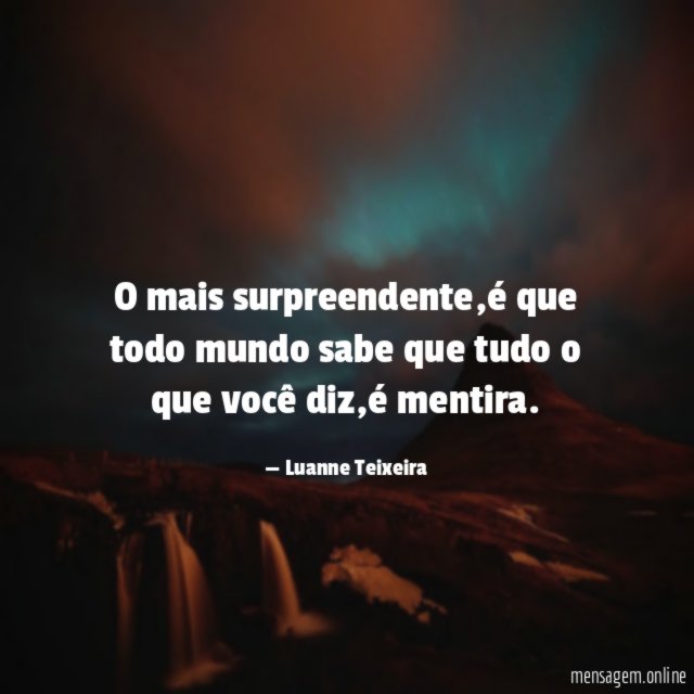 O mais surpreendente