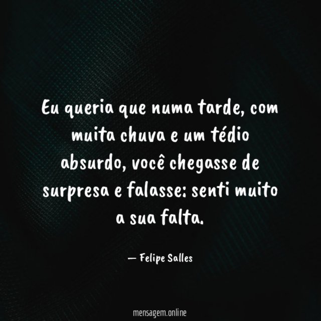 Eu queria que numa tarde