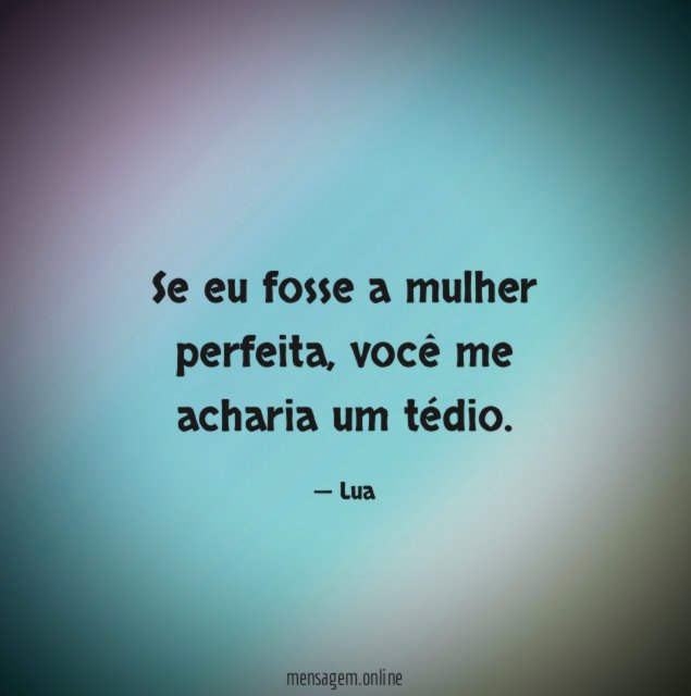 Se eu fosse a mulher perfeita
