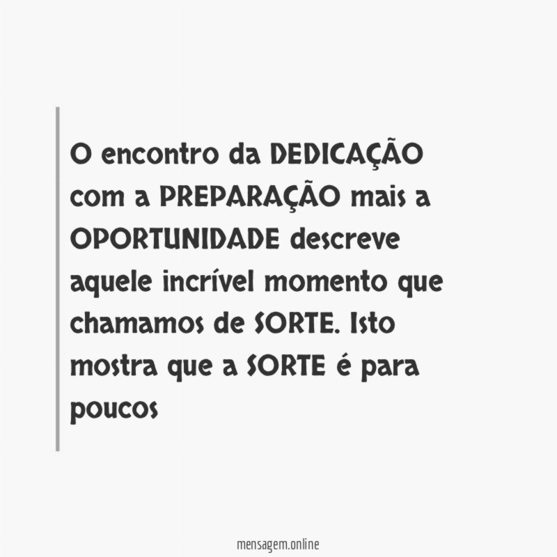 O encontro da DEDICAÇÃO com a PREPARAÇÃO mais