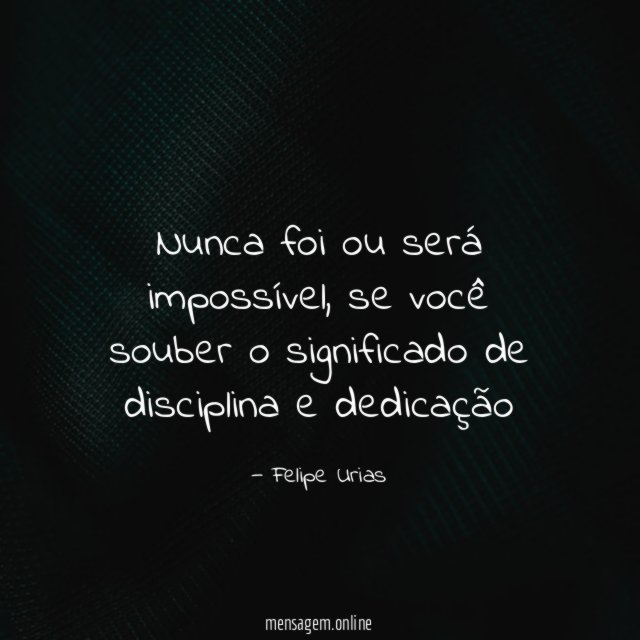 Nunca foi ou será impossível