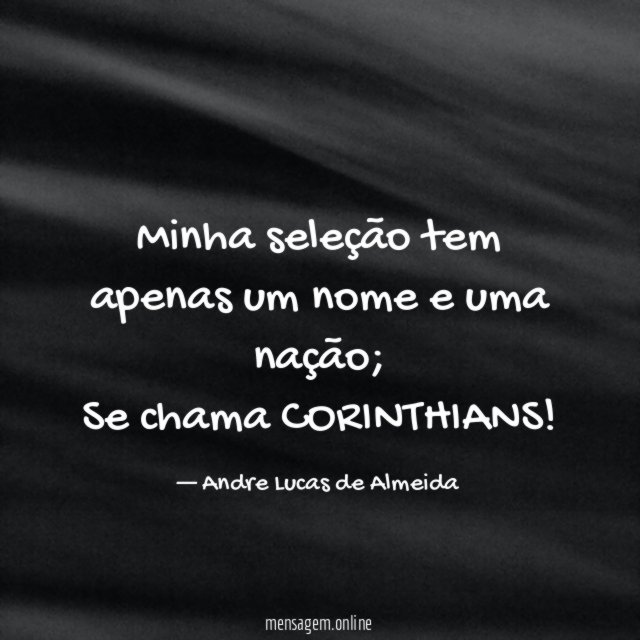 Minha seleção tem apenas um nome e uma nação