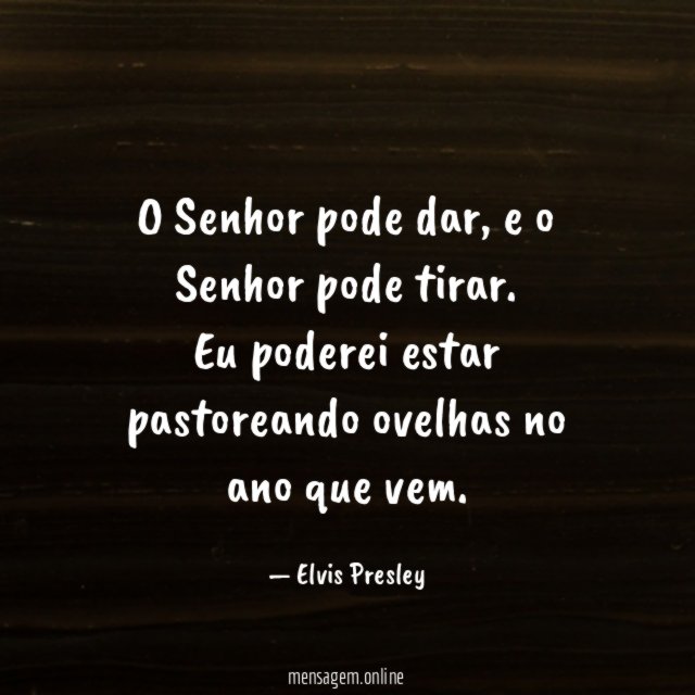 O Senhor pode dar