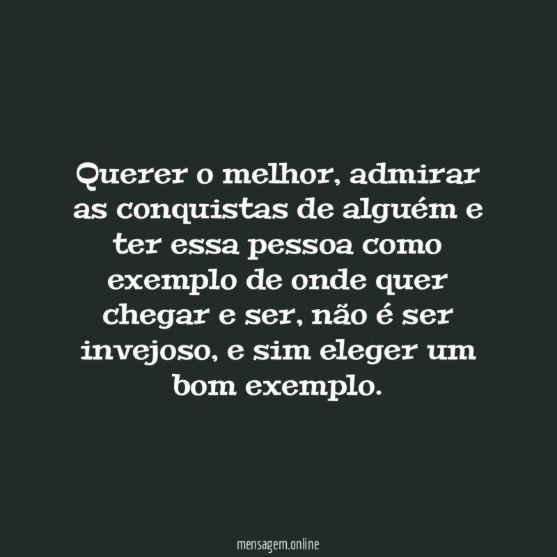 Querer o melhor