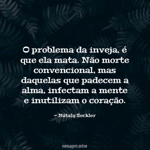 O problema da inveja