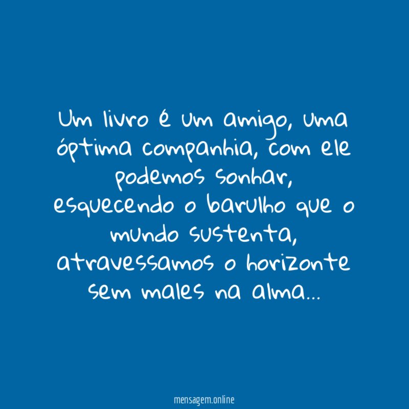 um livro é um amigo