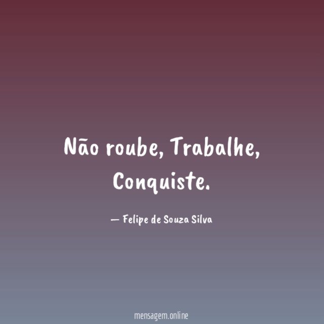 Não roube
