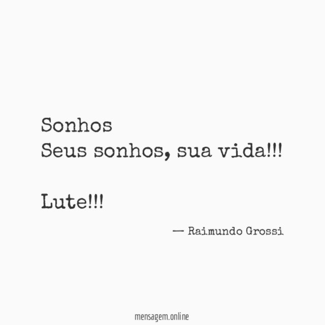 Sonhos Seus sonhos