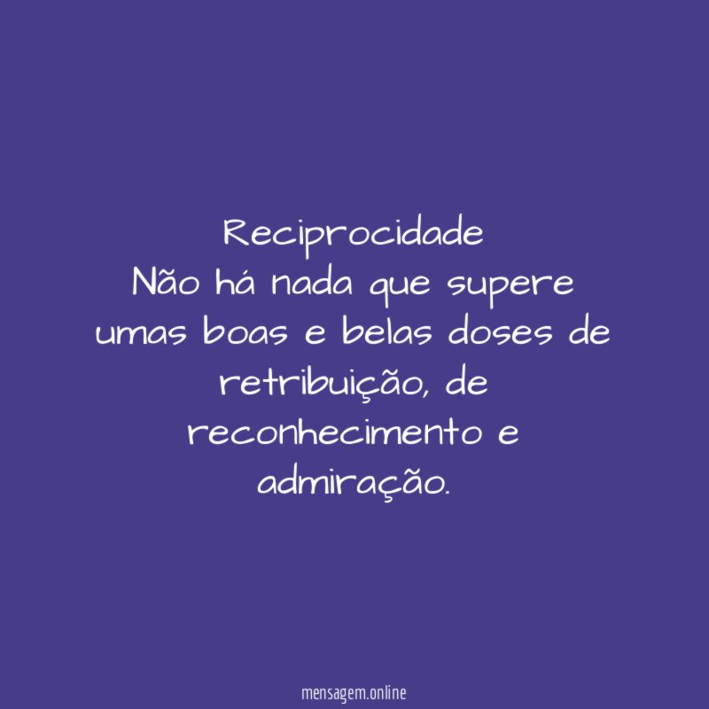 Reciprocidade