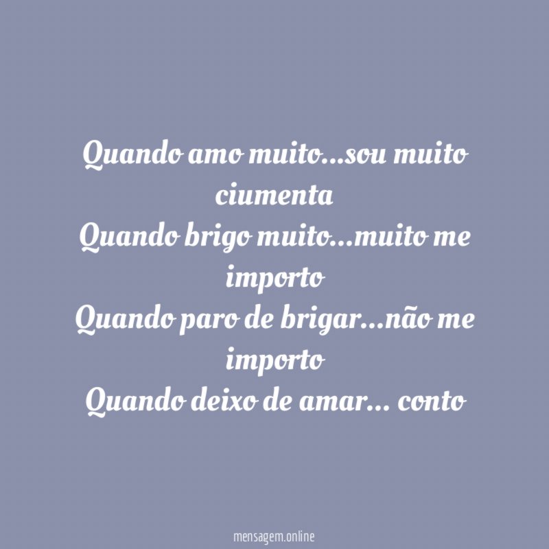 Quando amo muito