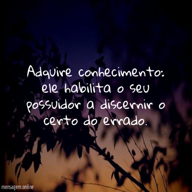Adquire conhecimento
