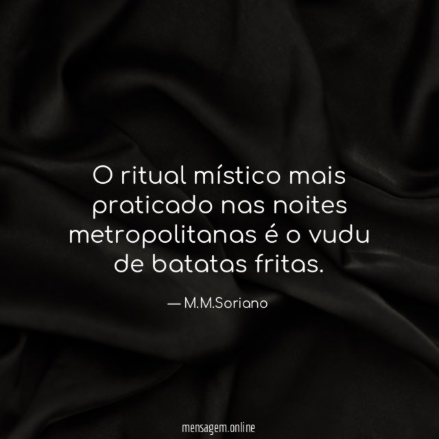 O ritual místico mais praticado nas noites metropolitanas