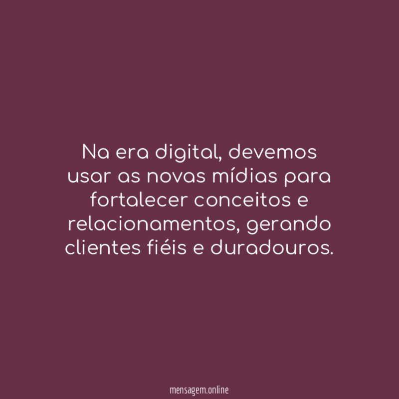 Na era digital