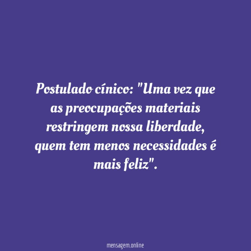 Postulado cínico