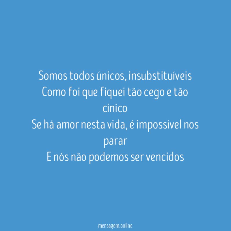 Somos todos únicos