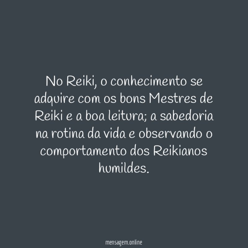 No Reiki