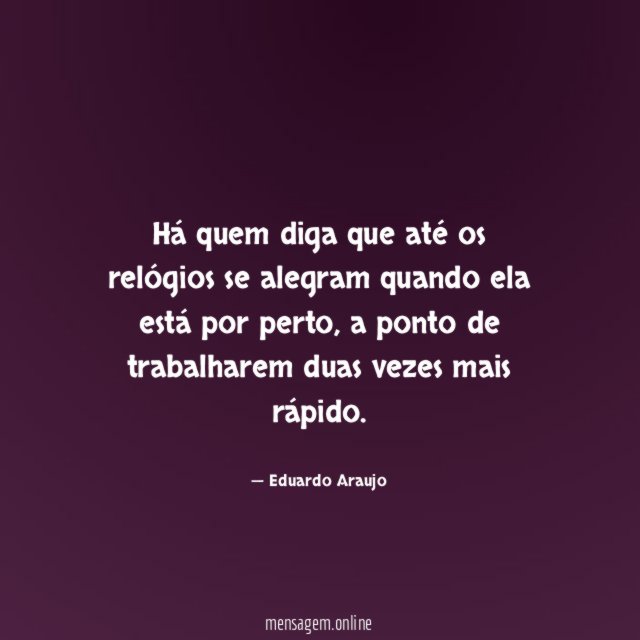 Há quem diga que até os relógios se