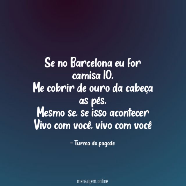 Se no Barcelona eu for camisa 10
