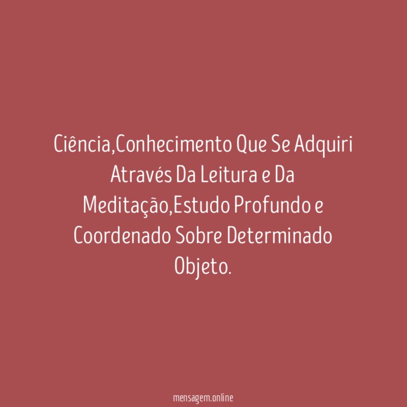 Ciência