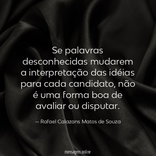 Se palavras desconhecidas mudarem a interpretação das